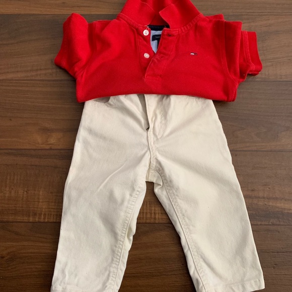 Baby boy Tommy Hilfiger set, 12 months - Picture 1 of 6